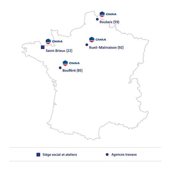 Fiers de notre savoir-faire français, nous intervenons sur l’ensemble du territoire et sur toutes les typologies de projets.